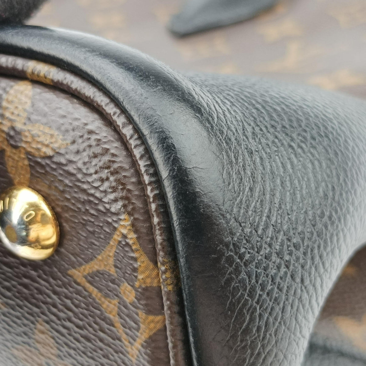 Flandrin Brown×Black Monogram canvas×calf leather M41595 DU1158フランドリン モノグラム/ブラウン×ブラック モノグラムキャンバス×カーフレザー M41595 DU1158