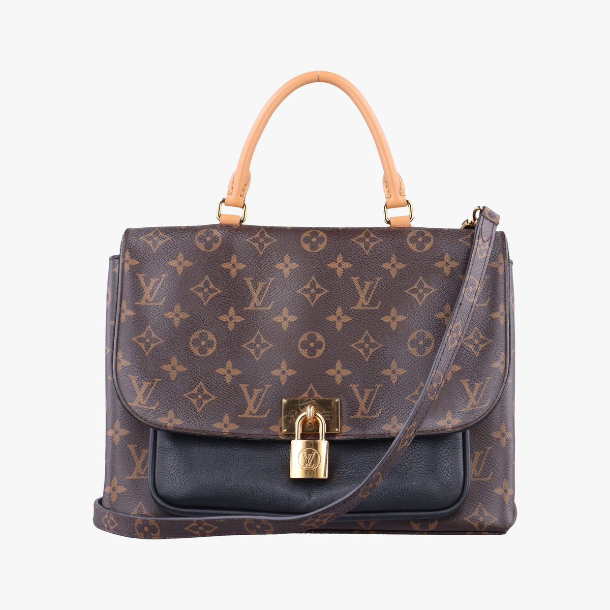 MARIGNAN brown×black Monogram Canvas×calf leather M44259 AR4188マリニャン モノグラム/ブラウン×ブラック モノグラムキャンバス×カーフレザー M44259 AR4188