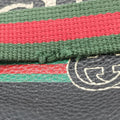 Pre-owned Gucci Print Black Leather 527792 bum bag/waist bag | stylenewstar