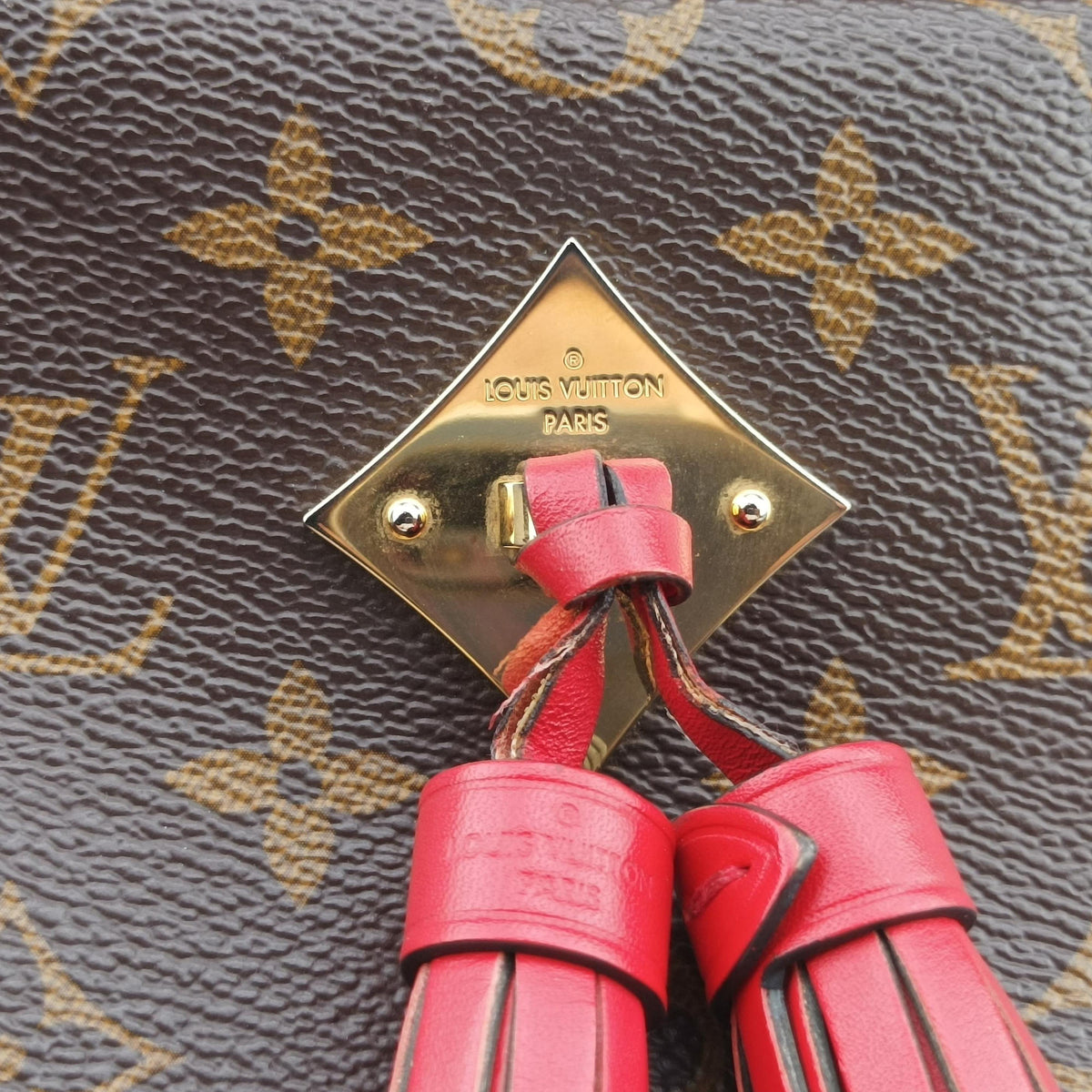 SAINTONGE brown×COQUELICOT Monogram Canvas×calf leather M43556 CA3159サントンジュ モノグラム/ブラウン×コクリコ モノグラムキャンバス×カーフレザー M43556 CA3159