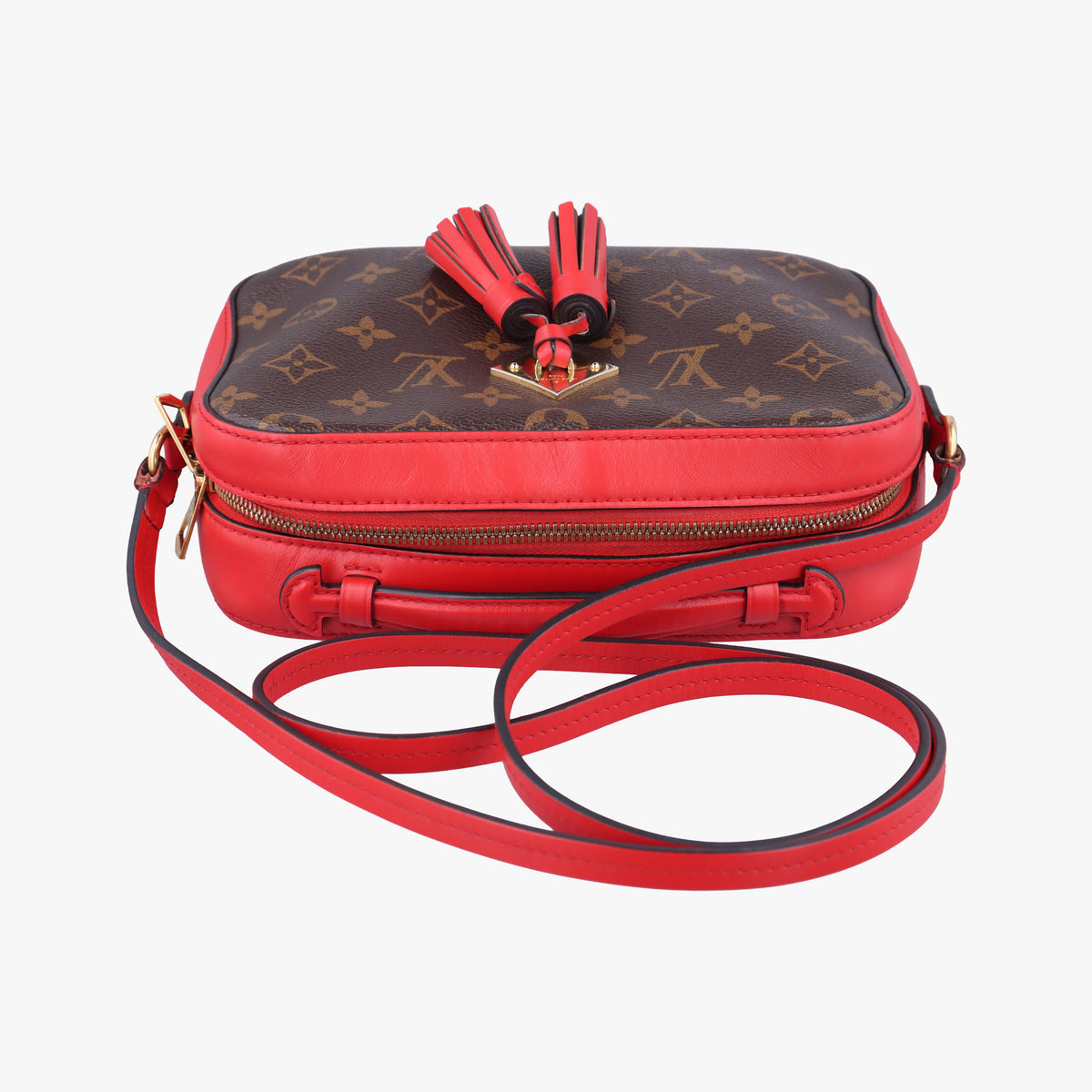 SAINTONGE brown×COQUELICOT Monogram Canvas×calf leather M43556 CA3159サントンジュ モノグラム/ブラウン×コクリコ モノグラムキャンバス×カーフレザー M43556 CA3159