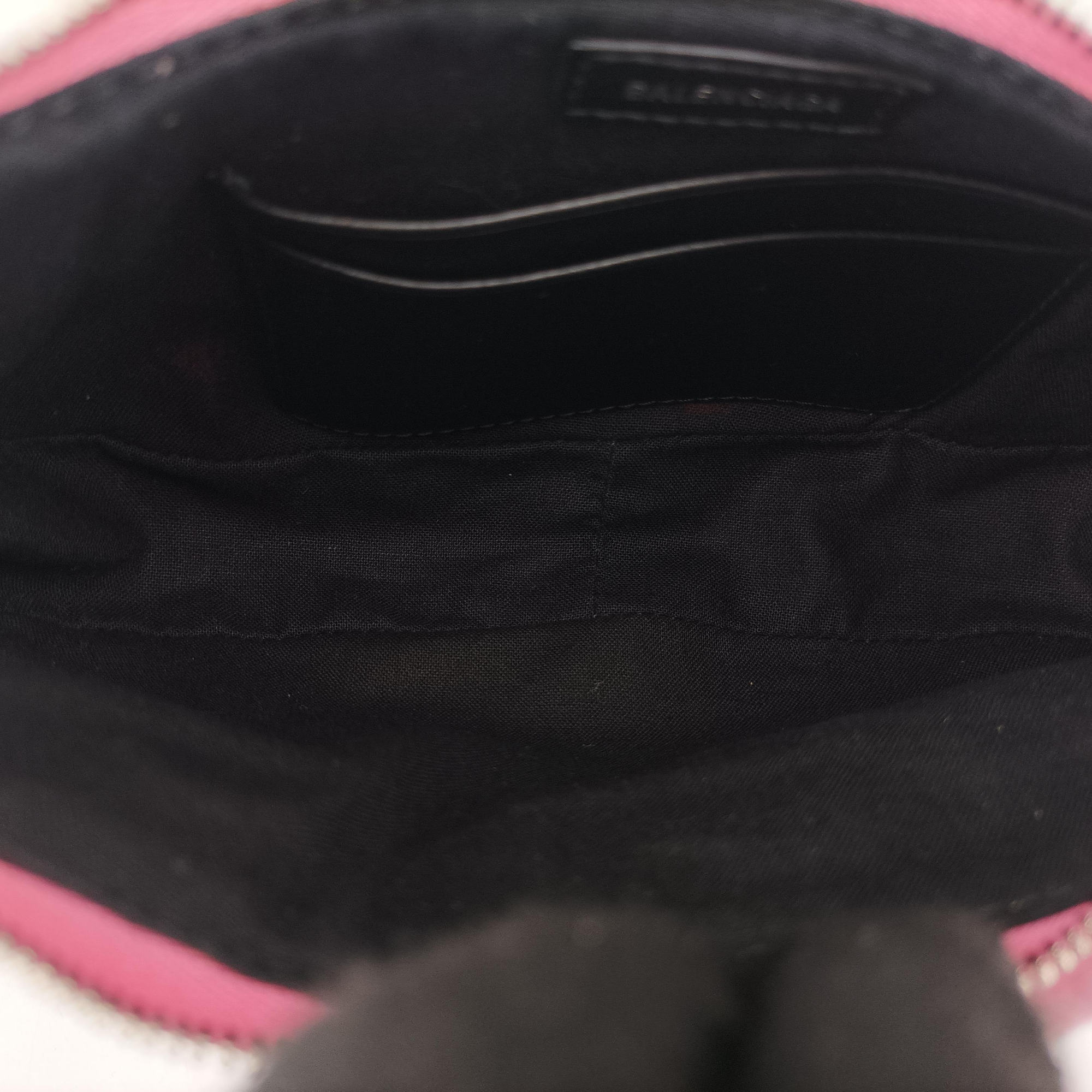 Pre-owned Balenciaga Le Cagole mini Pink canvas  shoulderbag | stylenewstar