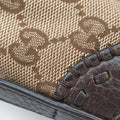 Pre-owned Gucci Bamboo Brown GGCanvas×Leather 339002 handbag | stylenewstar