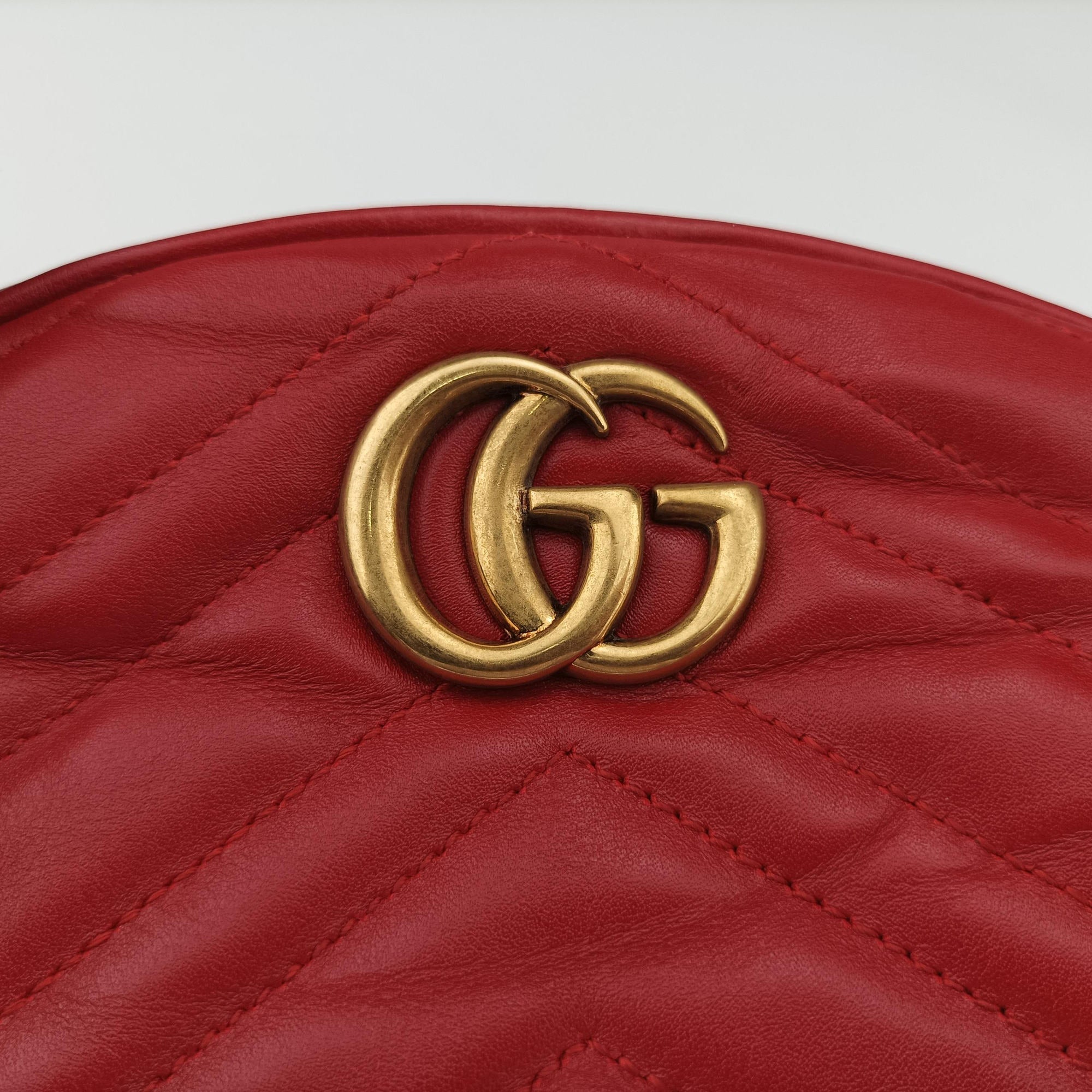 GG Marmont Red Leather 476434 C024696490GGマーモント レッド レザー 476434 C024696490