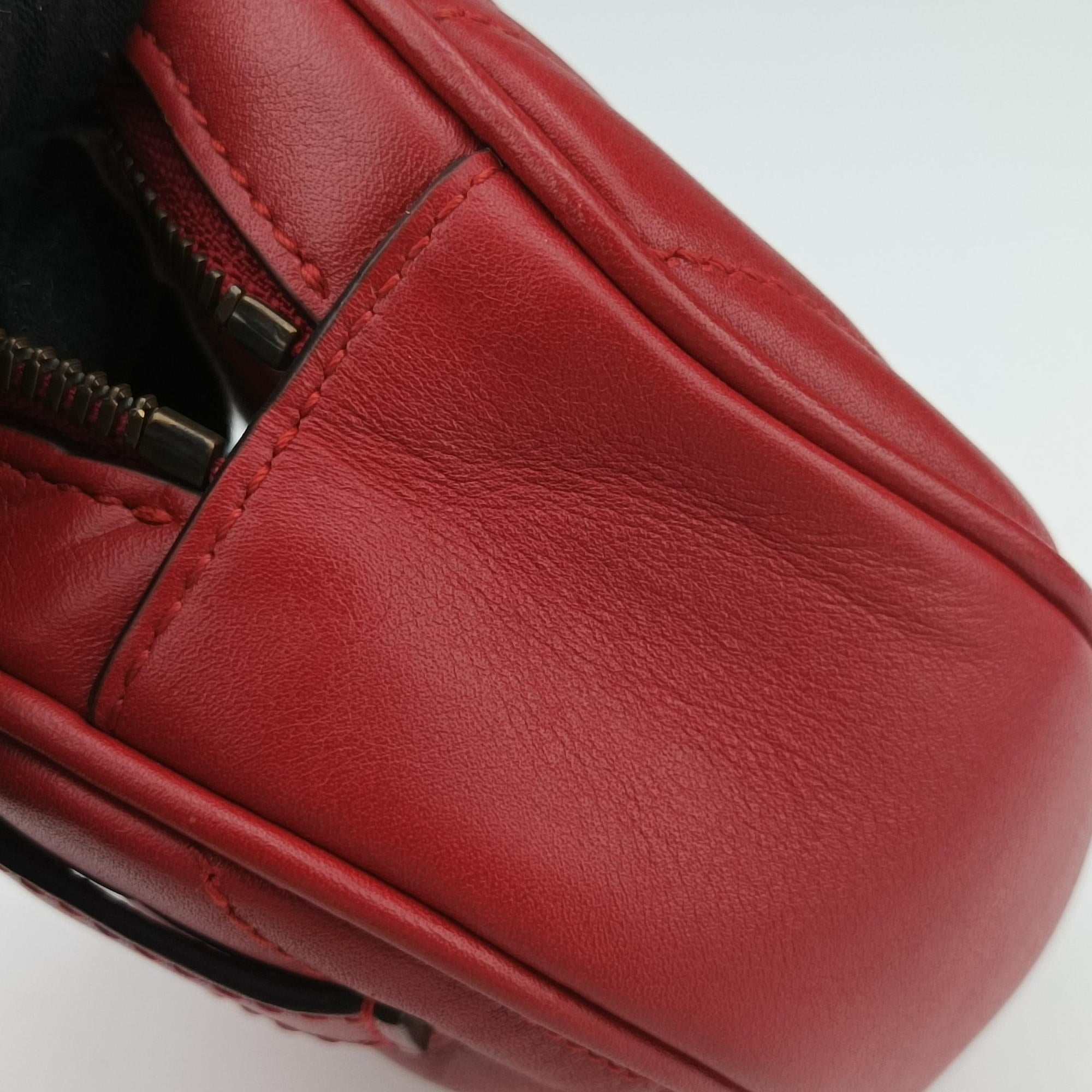 GG Marmont Red Leather 476434 C024696490GGマーモント レッド レザー 476434 C024696490