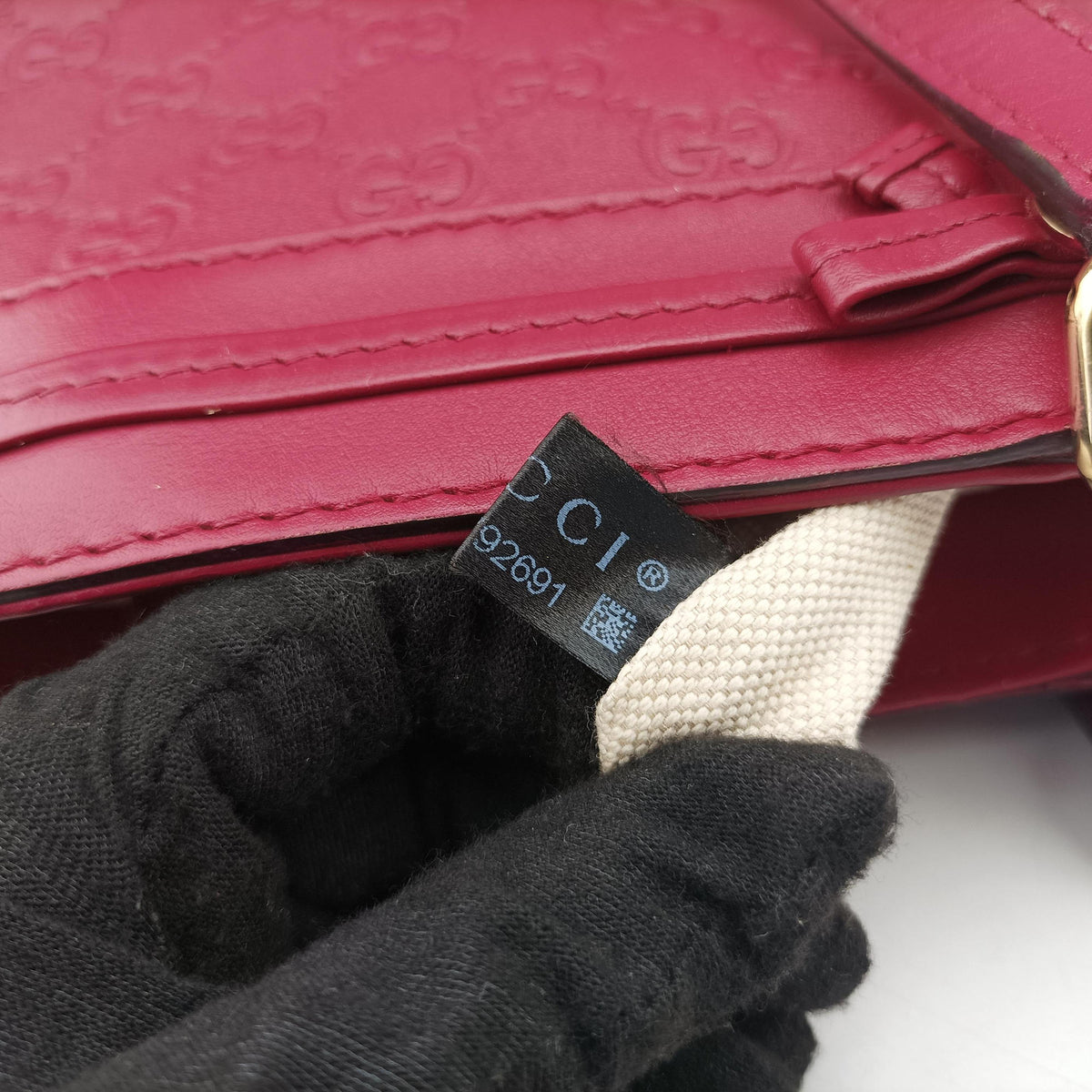 Guccissima Mayfair Rose Leather 257061 H011792691グッチシマ メイフェア ローズ レッド レザー 257061 H011792691