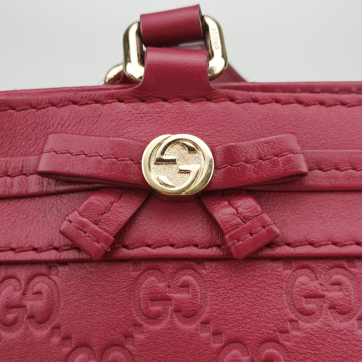 Guccissima Mayfair Rose Leather 257061 H011792691グッチシマ メイフェア ローズ レッド レザー 257061 H011792691