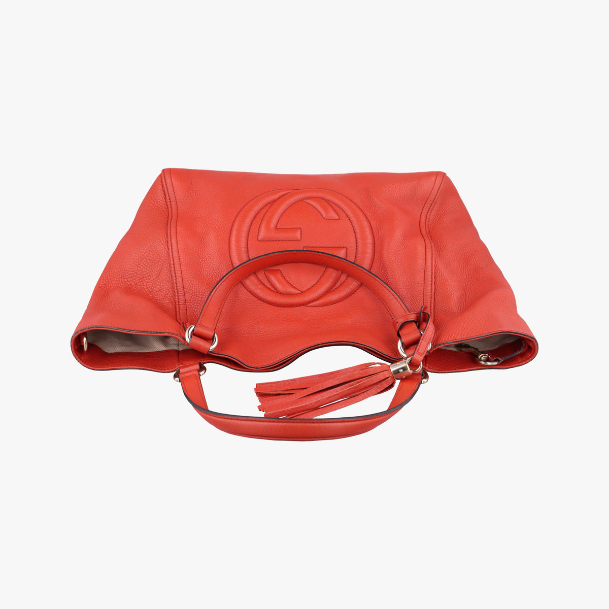 Pre-owned Gucci Soho Red Leather 282309 handbag | stylenewstar