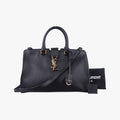 Vintage Yves Saint Laurent BABY CABAS Black Leather 394461 shoulderbag | stylenewstar