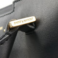 Vintage Yves Saint Laurent BABY CABAS Black Leather 394461 shoulderbag | stylenewstar