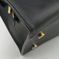 Vintage Yves Saint Laurent BABY CABAS Black Leather 394461 shoulderbag | stylenewstar