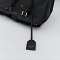 Vintage Yves Saint Laurent BABY CABAS Black Leather 394461 shoulderbag | stylenewstar