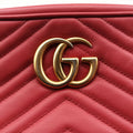 Pre-owned Gucci GG Marmont Red Leather 447632 shoulderbag | stylenewstar