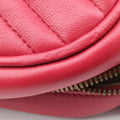 Pre-owned Gucci GG Marmont Red Leather 447632 shoulderbag | stylenewstar