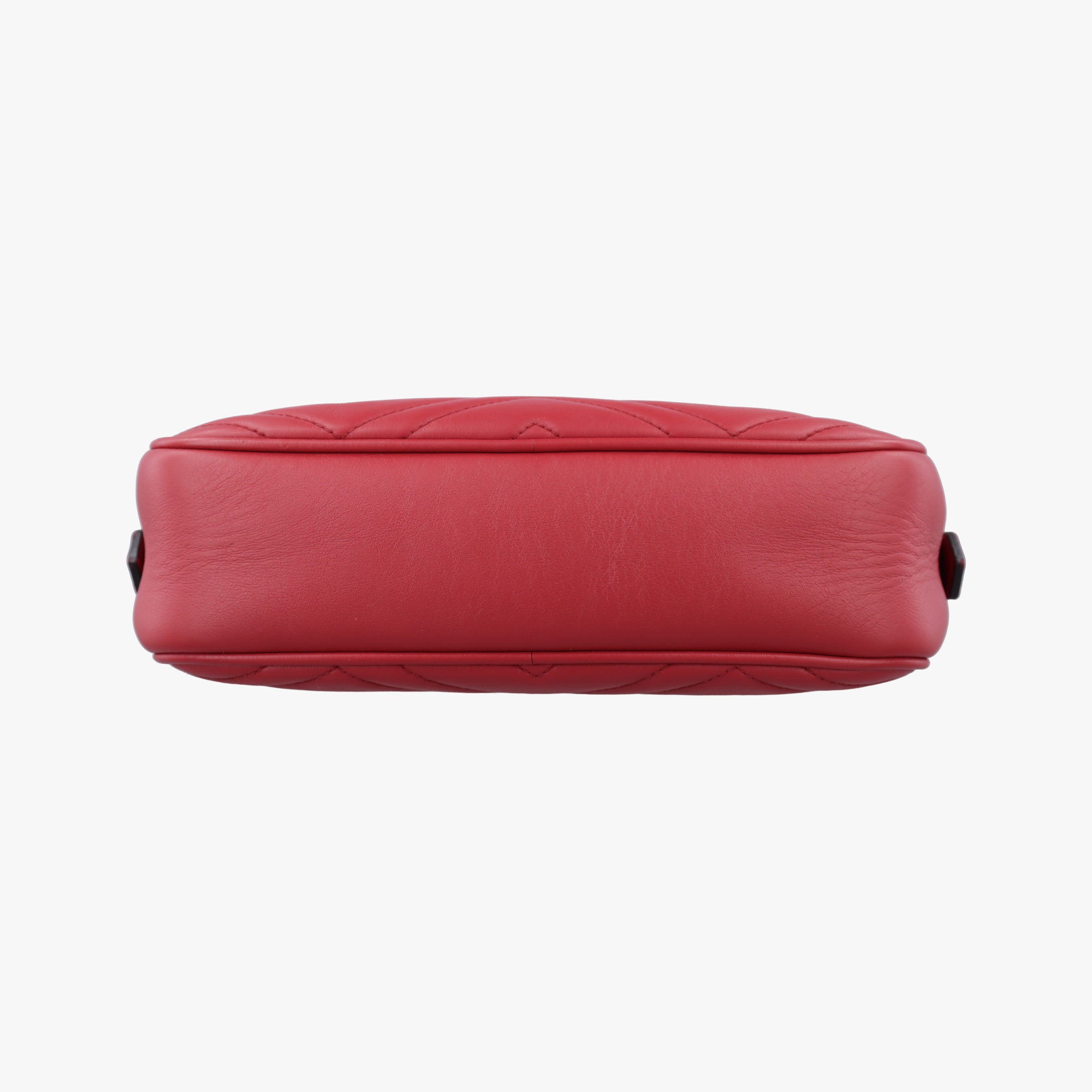 Pre-owned Gucci GG Marmont Red Leather 447632 shoulderbag | stylenewstar