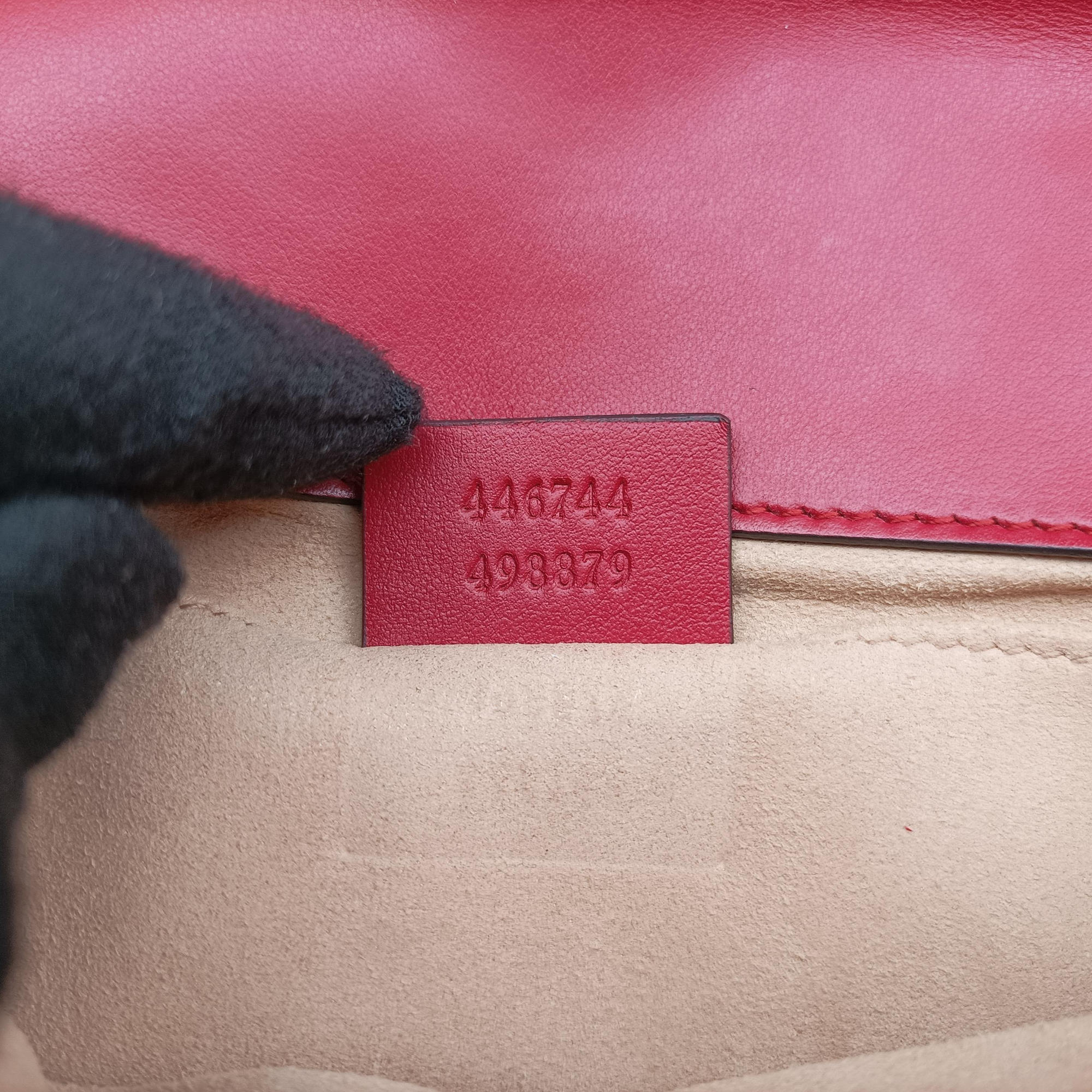 GG Marmont Red Leather 446744 D026314447GGマーモント レッド レザー 446744 D026314447
