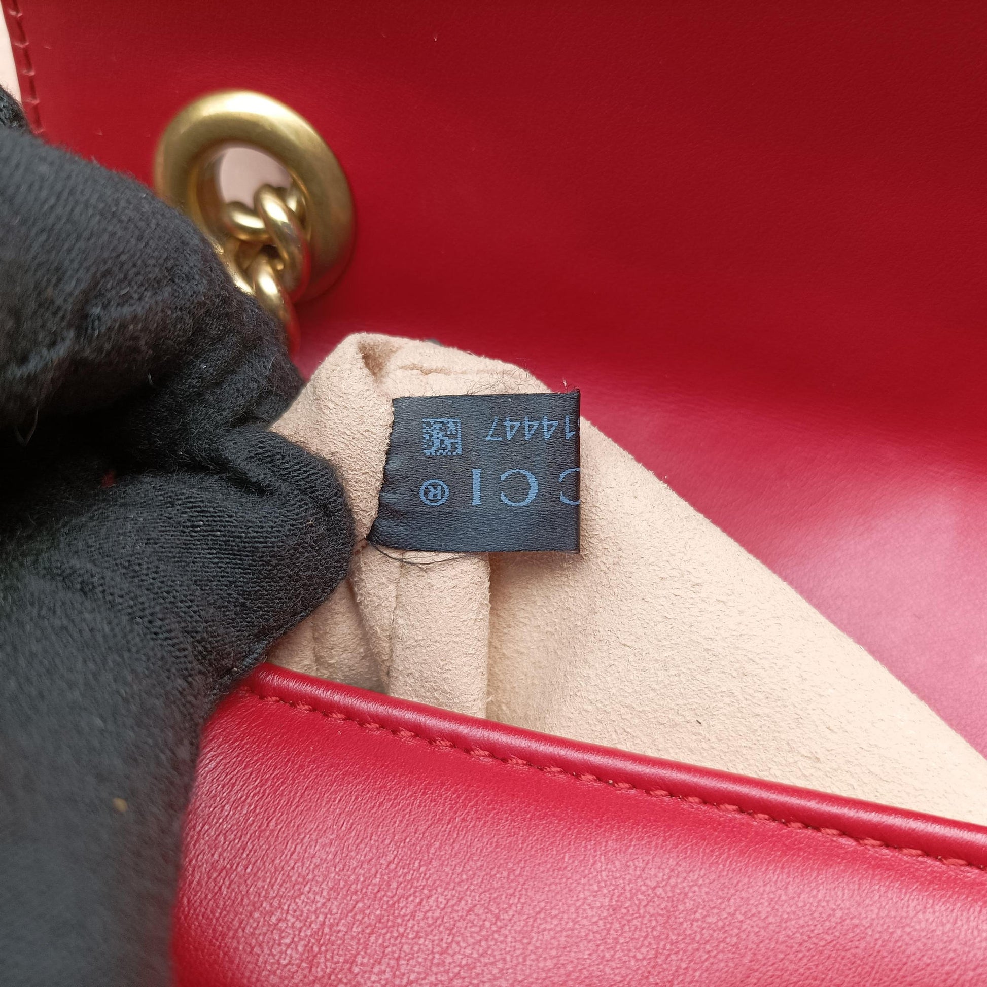 GG Marmont Red Leather 446744 D026314447GGマーモント レッド レザー 446744 D026314447