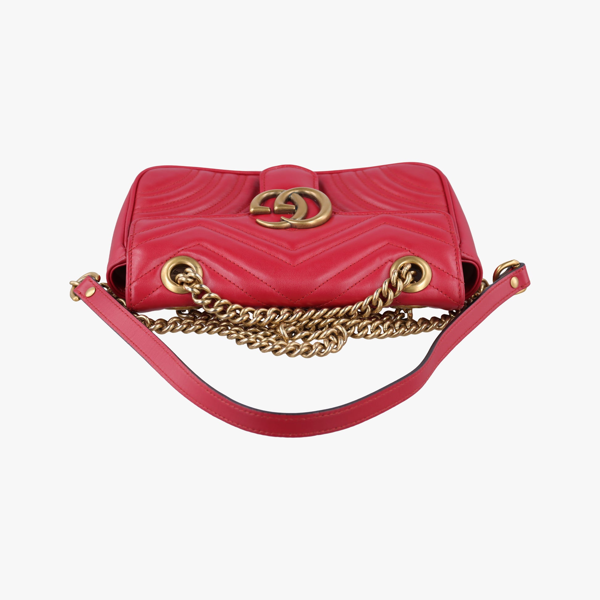 GG Marmont Red Leather 446744 D026314447GGマーモント レッド レザー 446744 D026314447