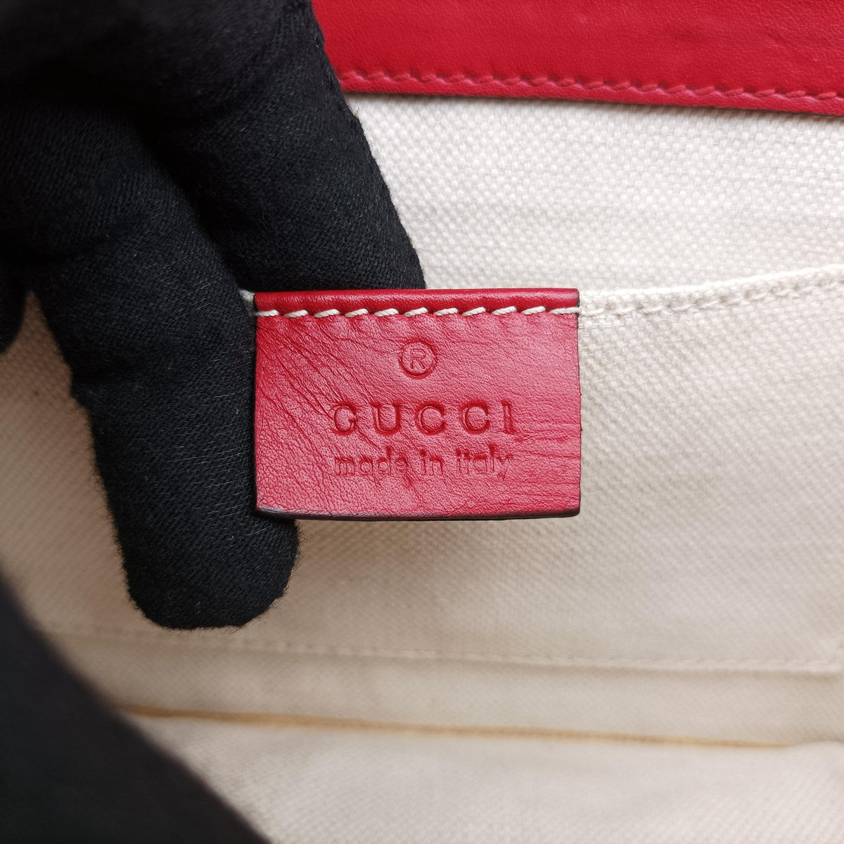 Pre-owned Gucci Peony Red Leather 432281 shoulderbag | stylenewstar