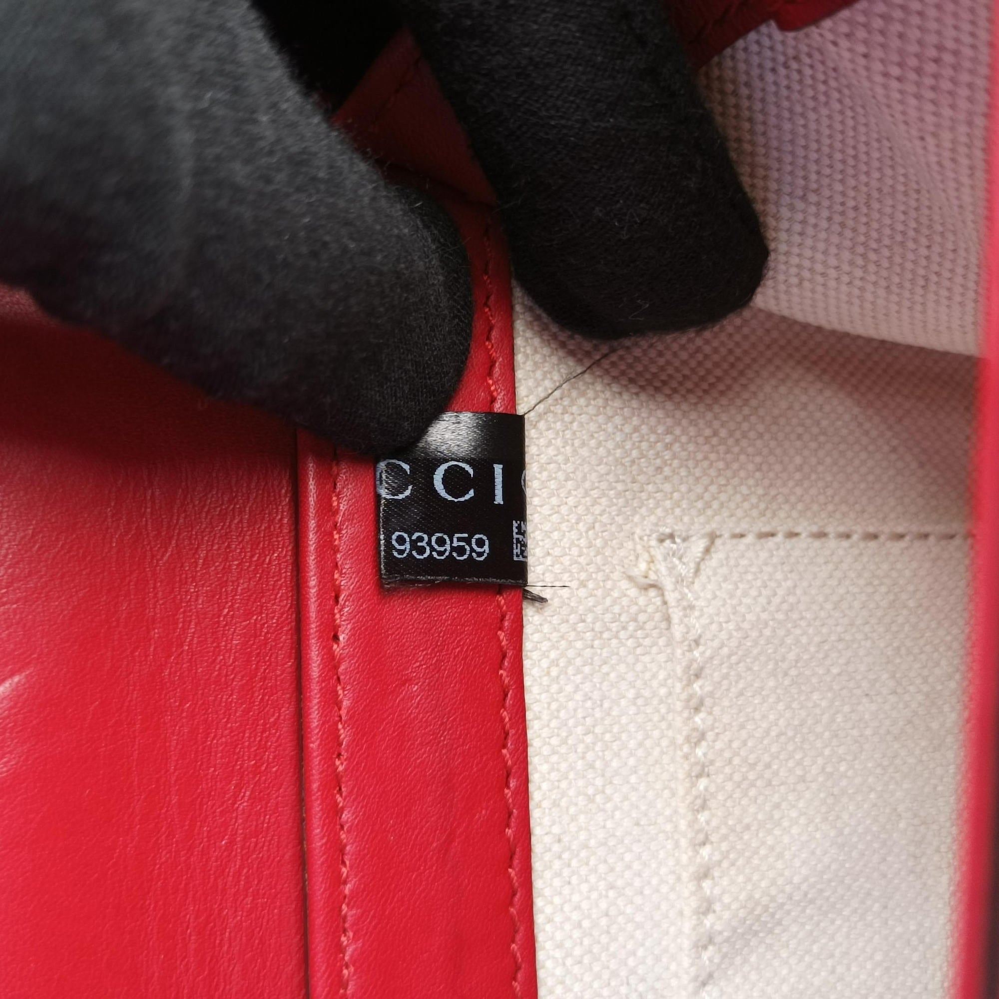 Pre-owned Gucci Peony Red Leather 432281 shoulderbag | stylenewstar