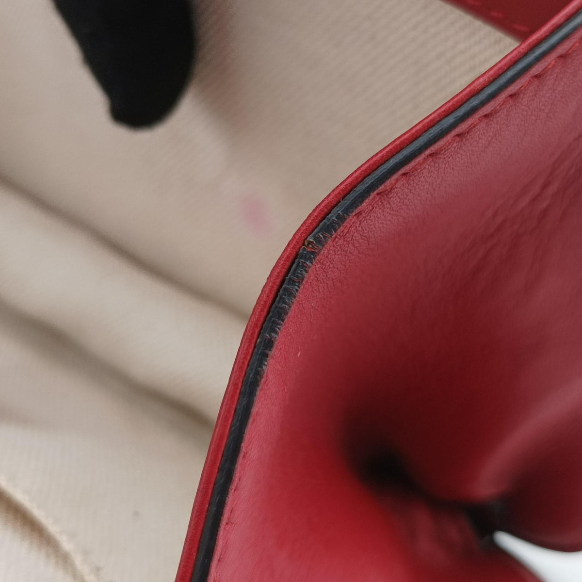 Pre-owned Gucci Peony Red Leather 432281 shoulderbag | stylenewstar