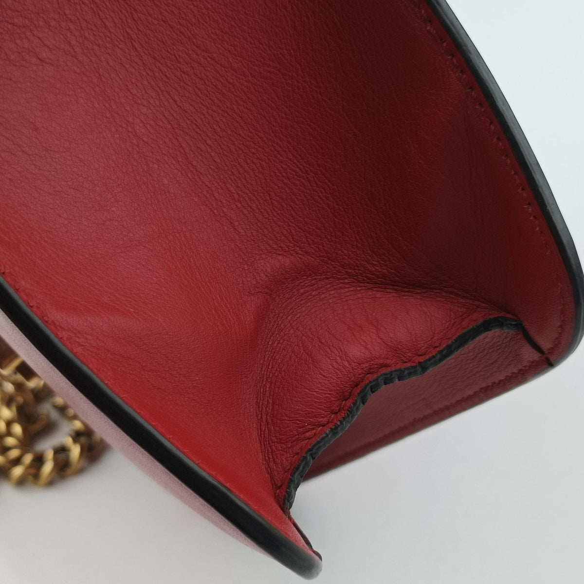 Pre-owned Gucci Peony Red Leather 432281 shoulderbag | stylenewstar