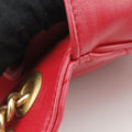 Pre-owned Gucci GG Marmont Red Leather 443497 shoulderbag | stylenewstar
