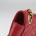 Pre-owned Gucci GG Marmont Red Leather 443497 shoulderbag | stylenewstar