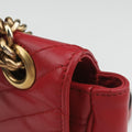 Pre-owned Gucci GG Marmont Red Leather 443497 shoulderbag | stylenewstar