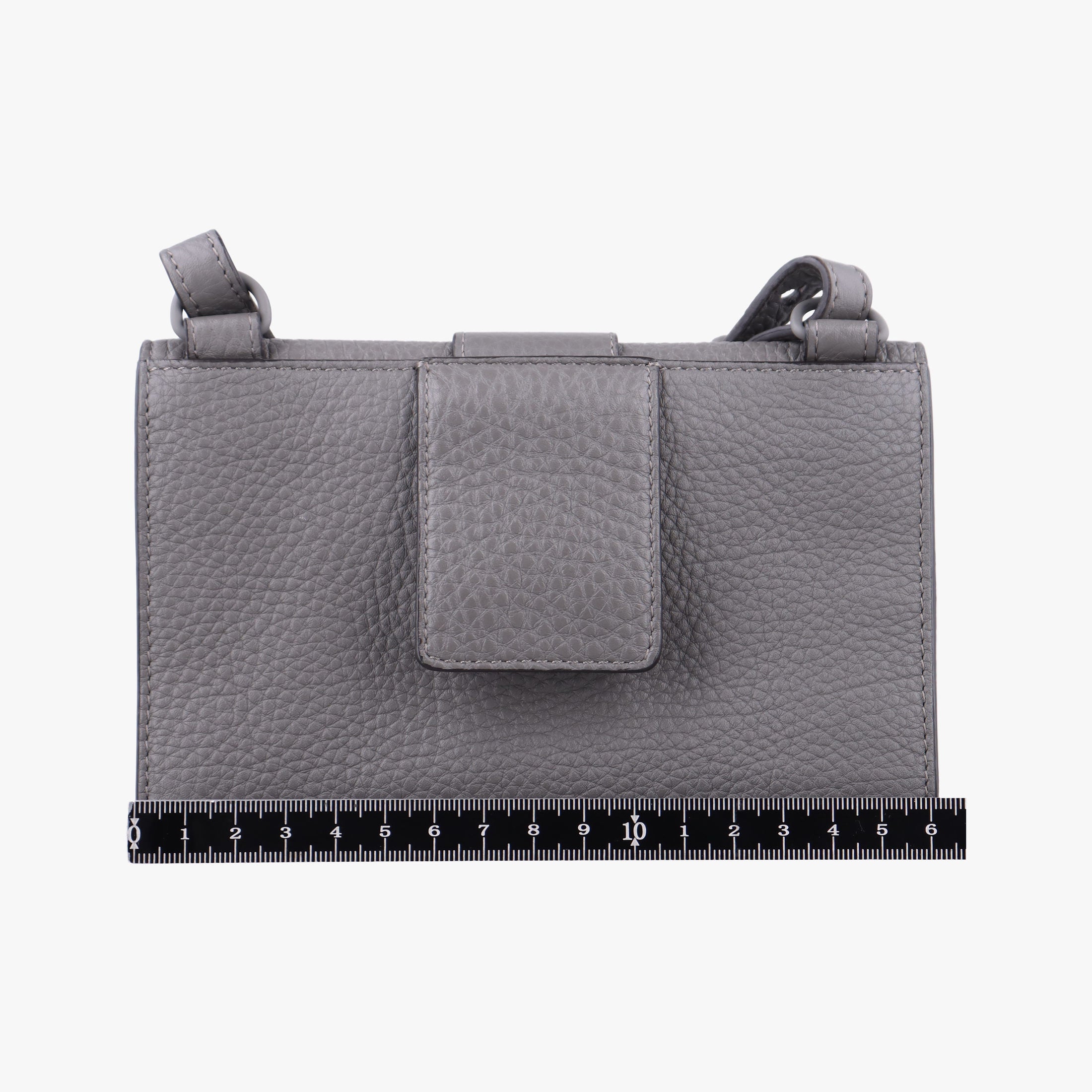 FF Logo Baguette slim Grey Leather 7M0295 7M0295 AGOL 219-0059バゲット スリム グレー レザー 7M0295 7M0295 AGOL 219-0059