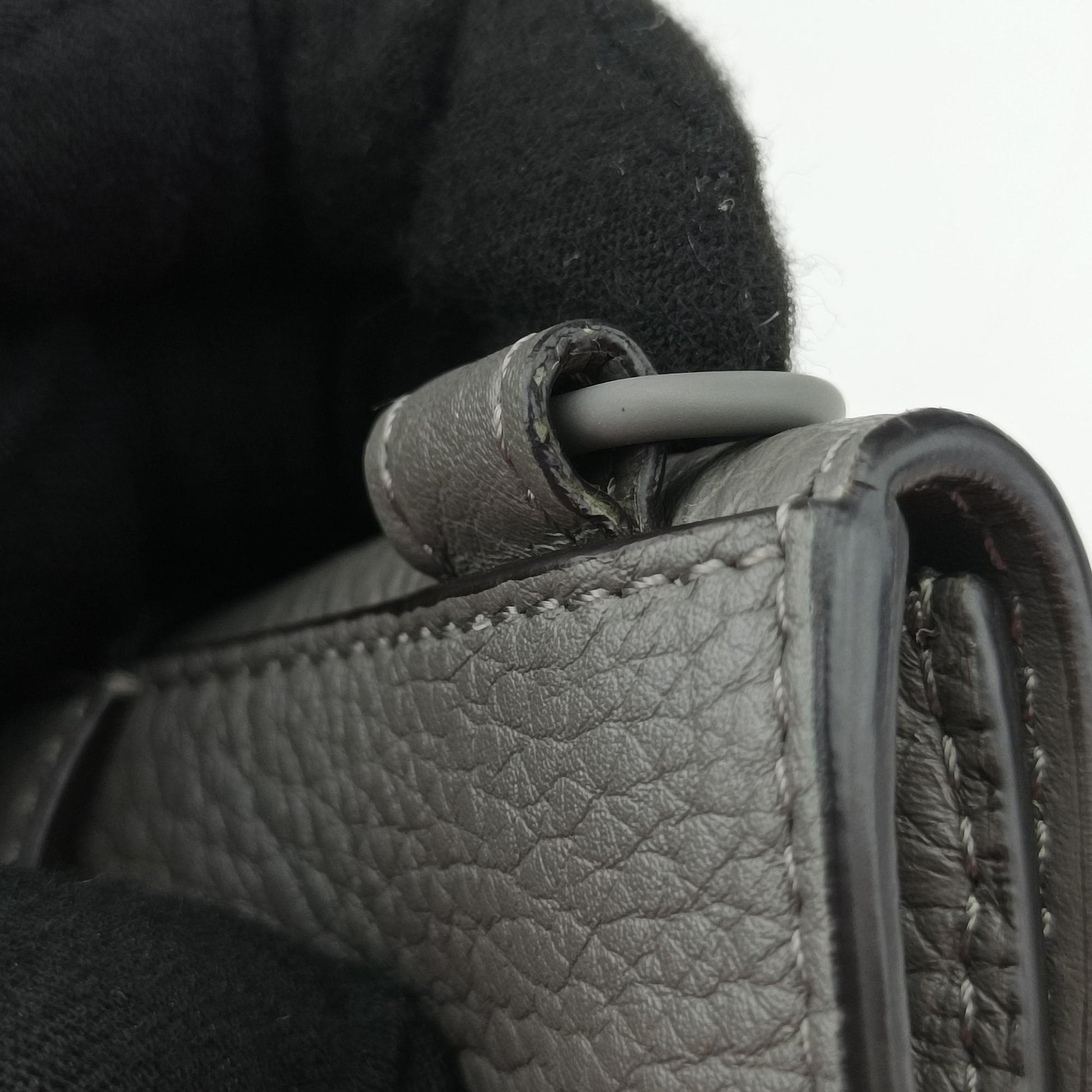 FF Logo Baguette slim Grey Leather 7M0295 7M0295 AGOL 219-0059バゲット スリム グレー レザー 7M0295 7M0295 AGOL 219-0059