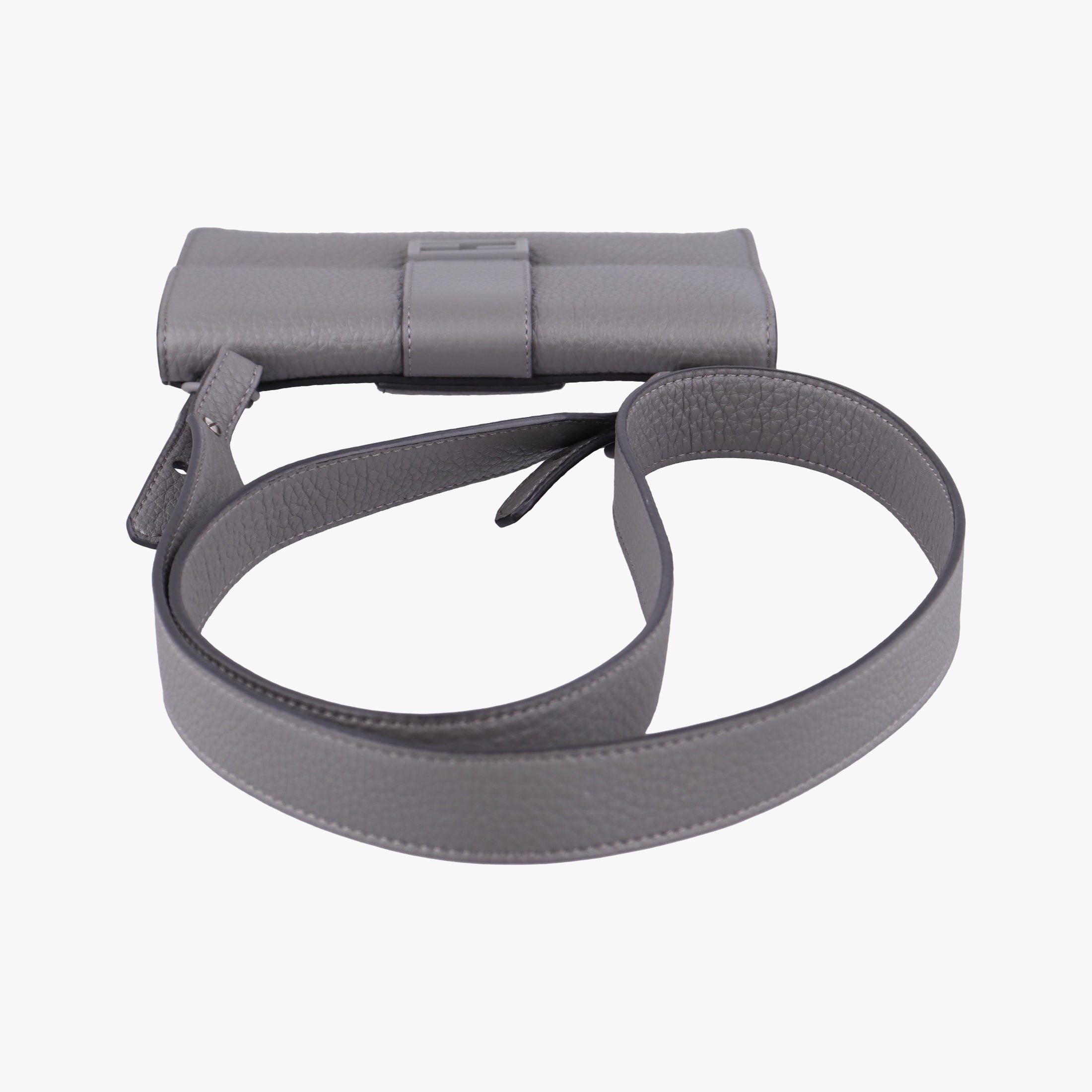 FF Logo Baguette slim Grey Leather 7M0295 7M0295 AGOL 219-0059バゲット スリム グレー レザー 7M0295 7M0295 AGOL 219-0059