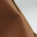 Secondhand Prada Promenade Brown SAFFIANO patent BN2567 handbag | stylenewstar