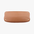 Secondhand Prada Promenade Brown SAFFIANO patent BN2567 handbag | stylenewstar