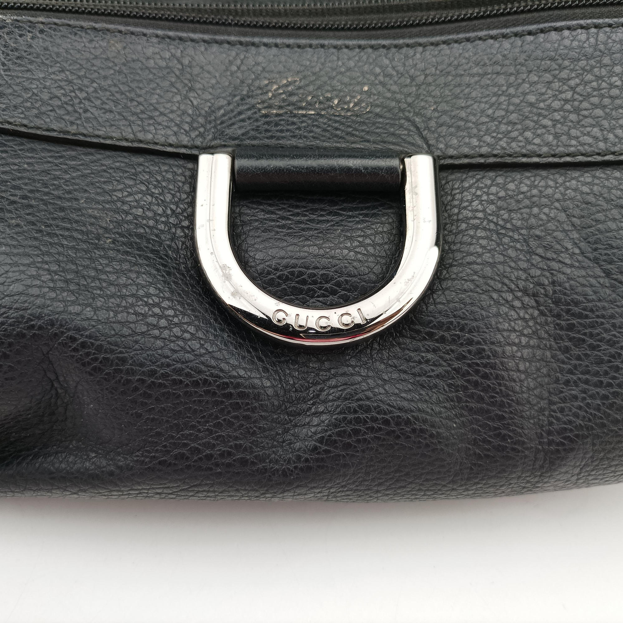Abbey D-ring Hobo Black Leather 341491 D015573616アビー Dリング ホーボー ブラック レザー 341491 D015573616