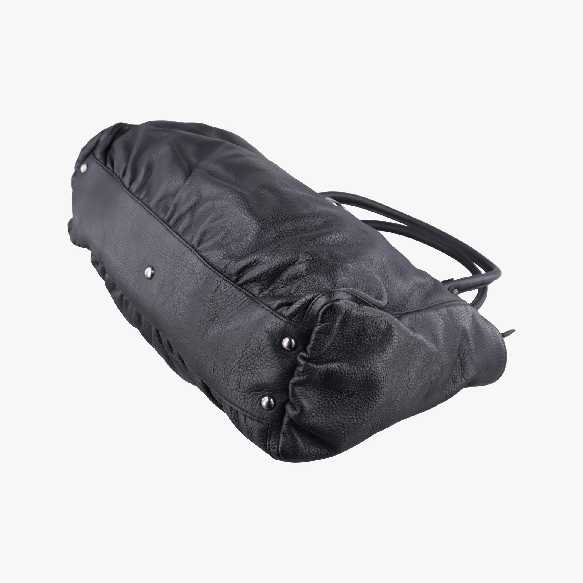 Abbey D-ring Hobo Black Leather 341491 D015573616アビー Dリング ホーボー ブラック レザー 341491 D015573616