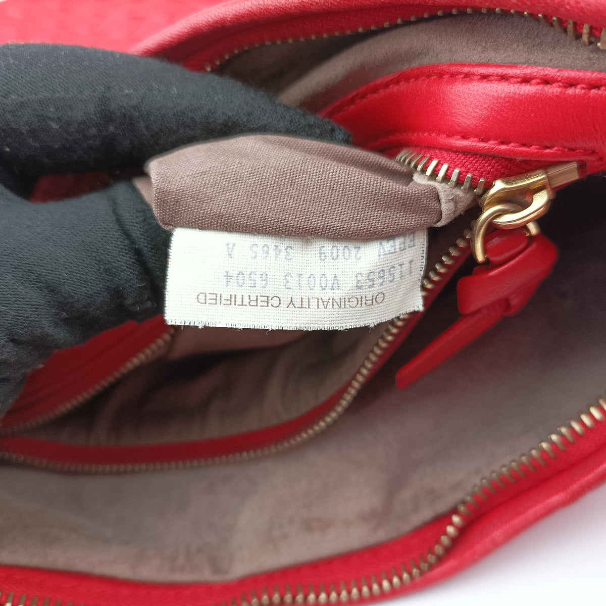Intrecciato Red lambskin 115653 V0013 6504 EPEV 2009 3465 Aイントレチャート レッド ラムスキン 115653 V0013 6504 EPEV 2009 3465 A
