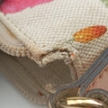 Flora Multicolour×White canvas×leather 145857 フローラ マルチカラー×アイボリー キャンバス×レザー 145857 