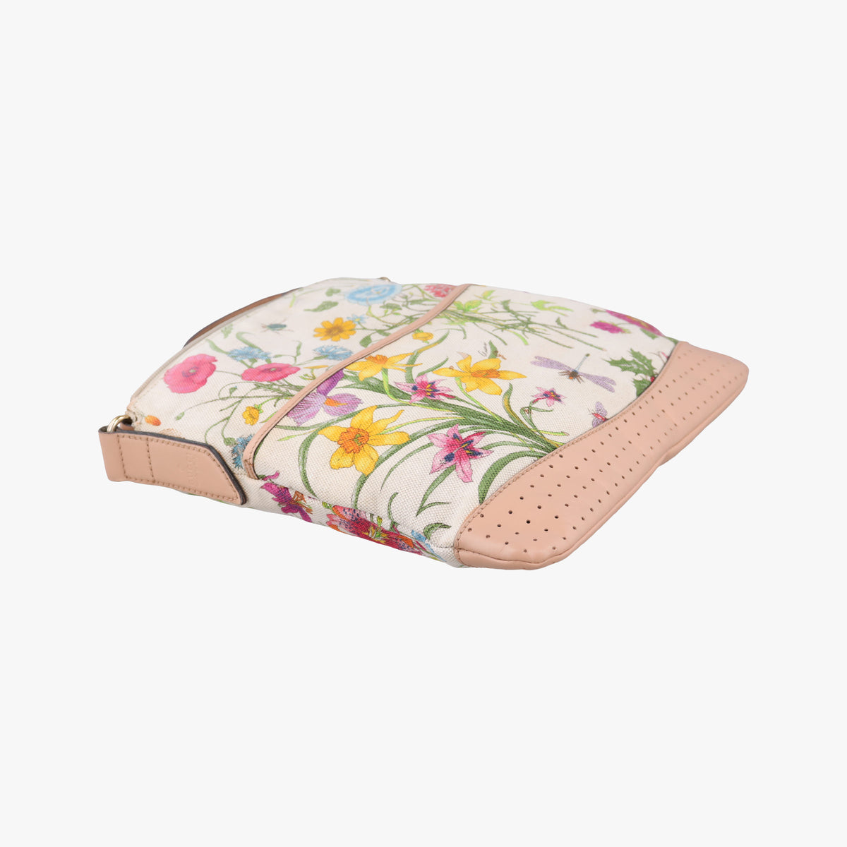 Flora Multicolour×White canvas×leather 145857 フローラ マルチカラー×アイボリー キャンバス×レザー 145857 