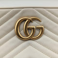 Vintage Gucci GG Marmont White Leather 447632 shoulderbag | stylenewstar