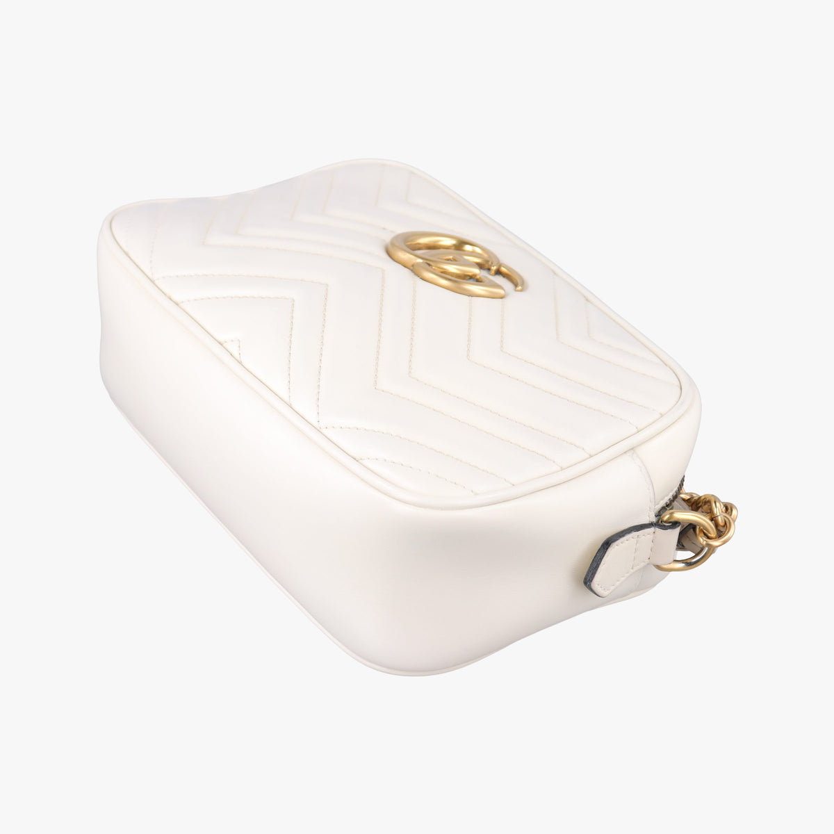 Vintage Gucci GG Marmont White Leather 447632 shoulderbag | stylenewstar