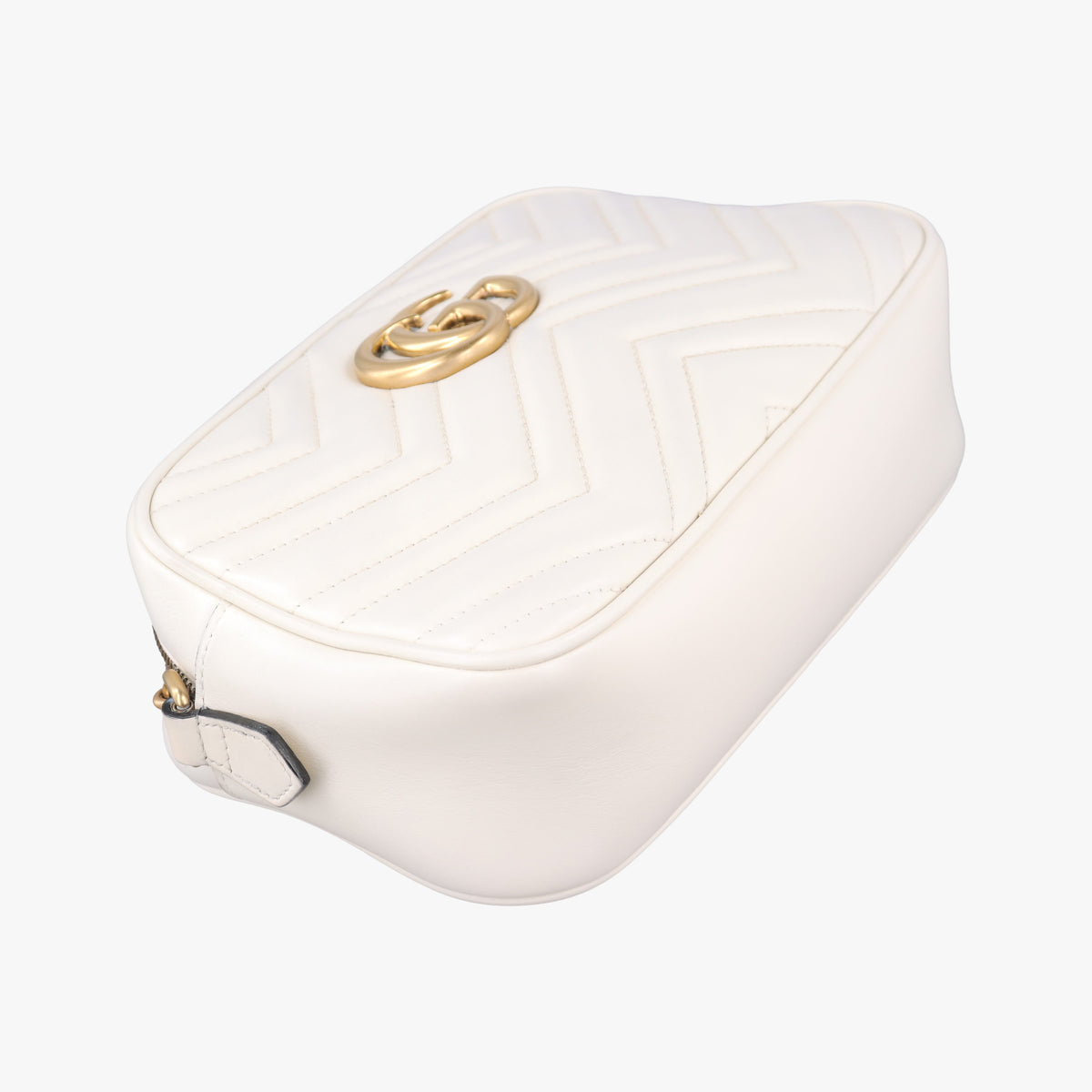 Vintage Gucci GG Marmont White Leather 447632 shoulderbag | stylenewstar