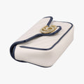 GG Marmont White×navy Leather 574969 GGマーモント ホワイト×ネイビー レザー 574969 