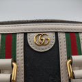 Ophidia Black×white canvas×leather 715771 A039114674オフィディア ブラック×ホワイト キャンバス×レザー 715771 A039114674