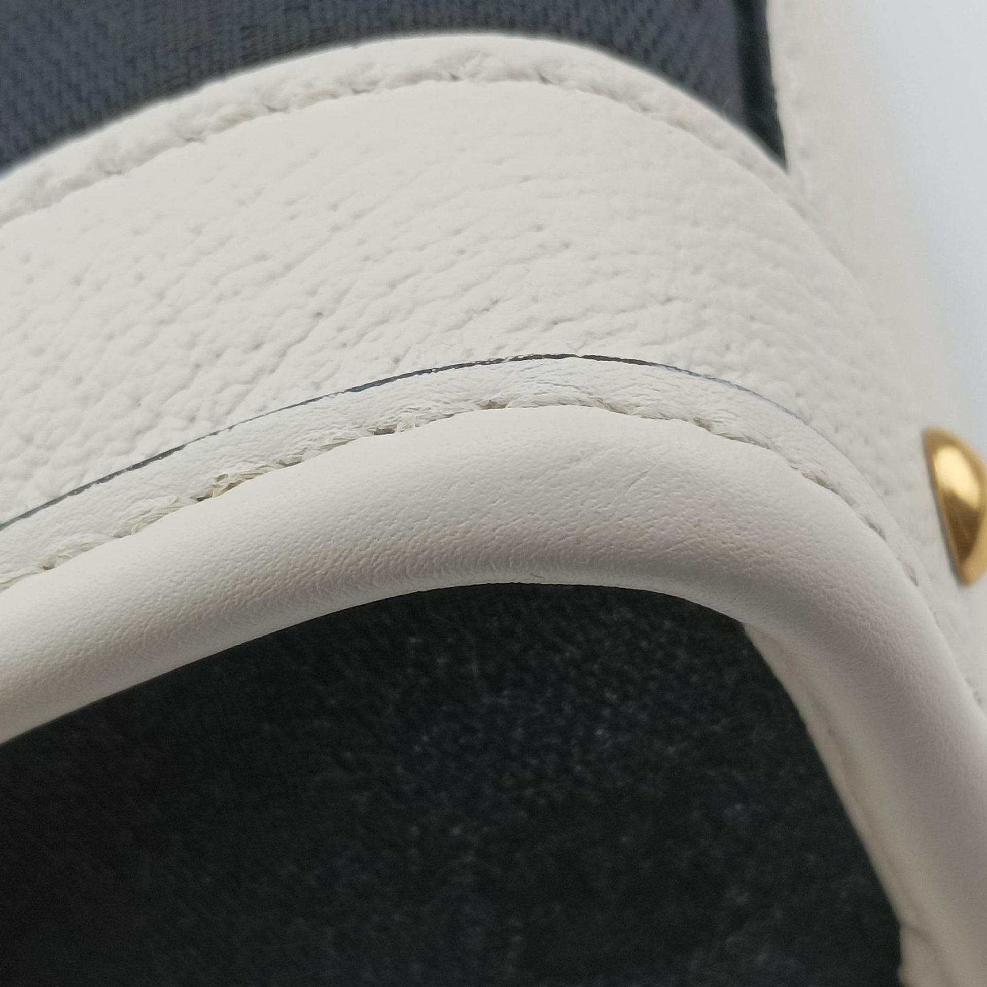 Ophidia Black×white canvas×leather 715771 A039114674オフィディア ブラック×ホワイト キャンバス×レザー 715771 A039114674