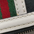 Ophidia Black×white canvas×leather 715771 A039114674オフィディア ブラック×ホワイト キャンバス×レザー 715771 A039114674