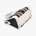 Ophidia Black×white canvas×leather 715771 A039114674オフィディア ブラック×ホワイト キャンバス×レザー 715771 A039114674