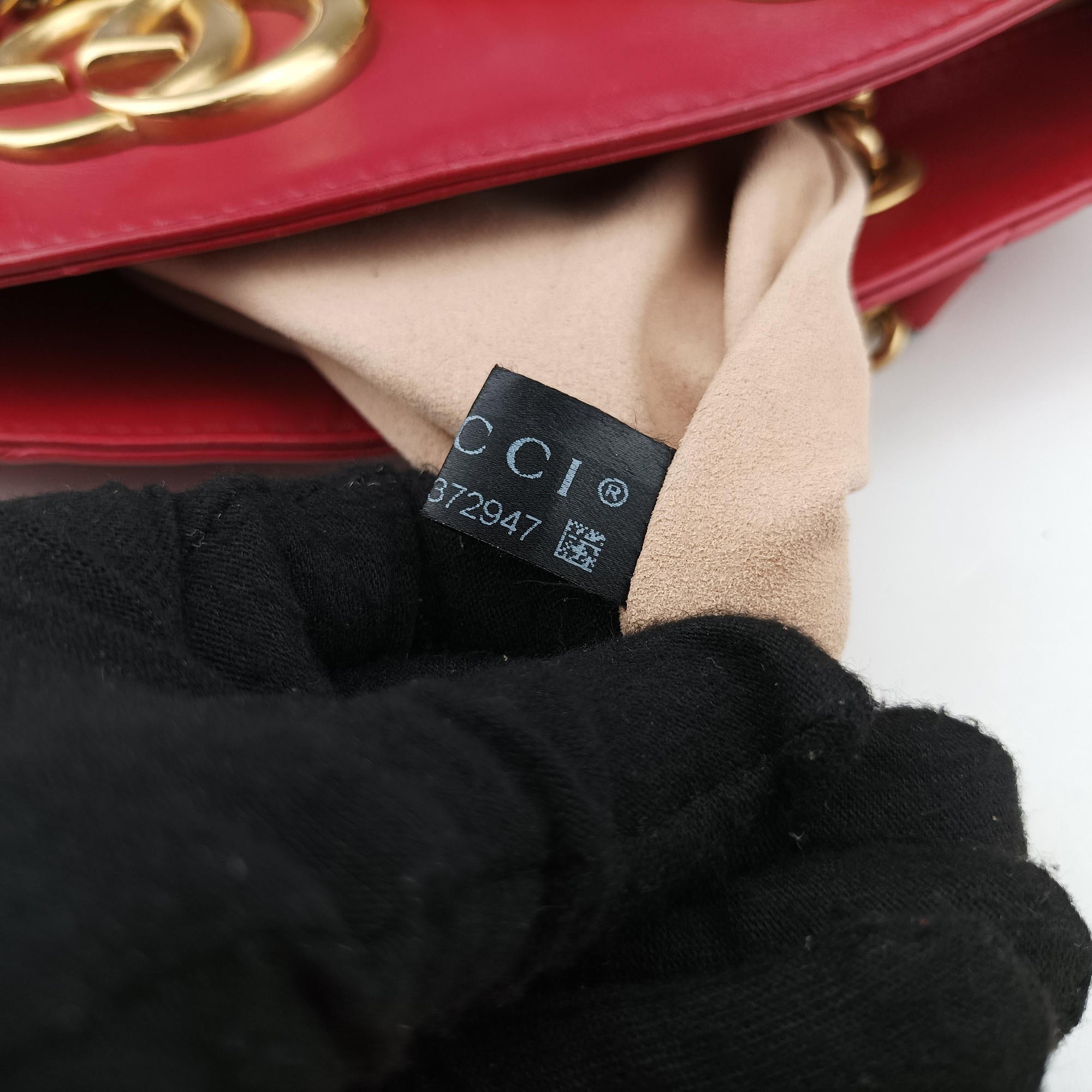 GG Marmont Red Leather 443501 C020372947GGマーモント レッド レザー 443501 C020372947
