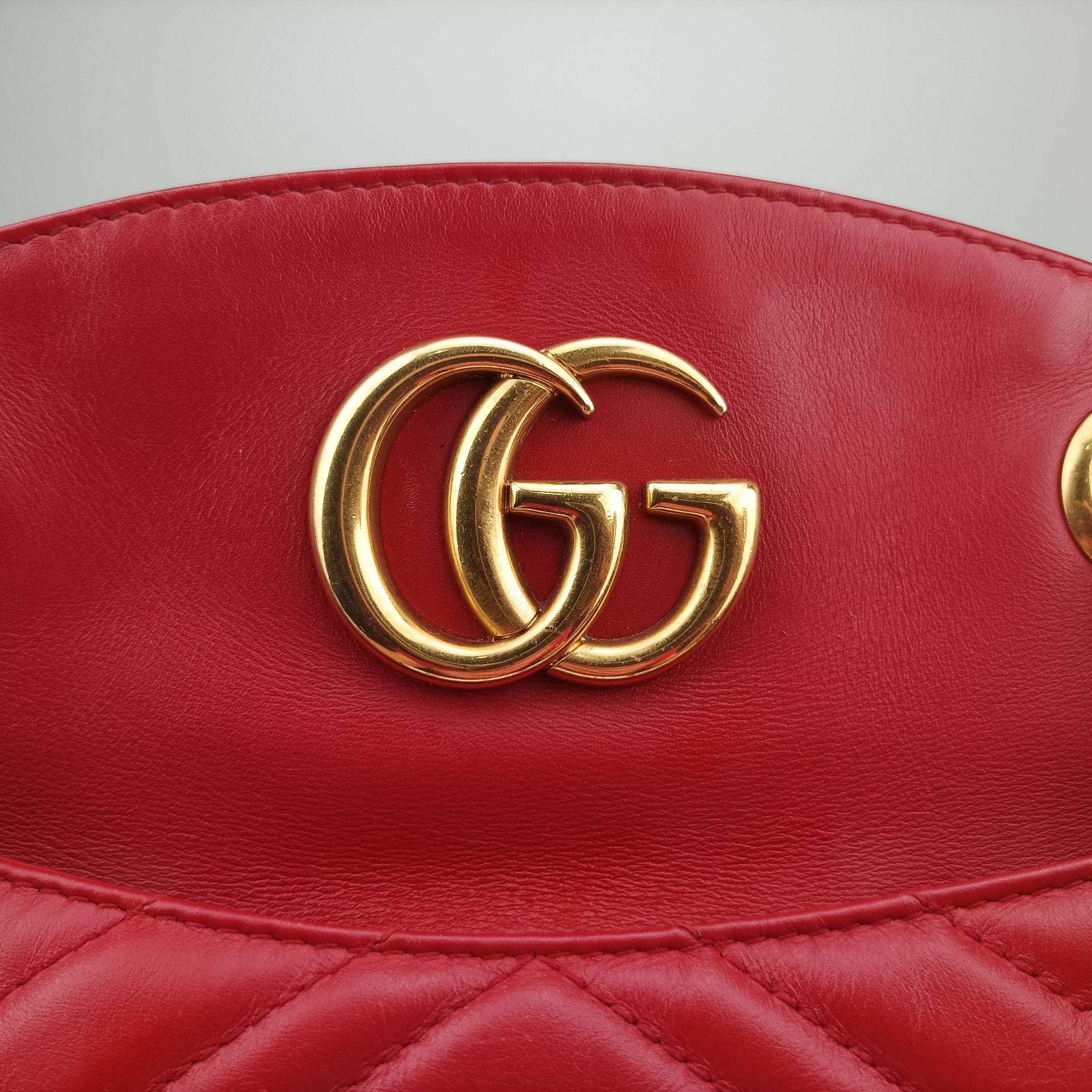 GG Marmont Red Leather 443501 C020372947GGマーモント レッド レザー 443501 C020372947