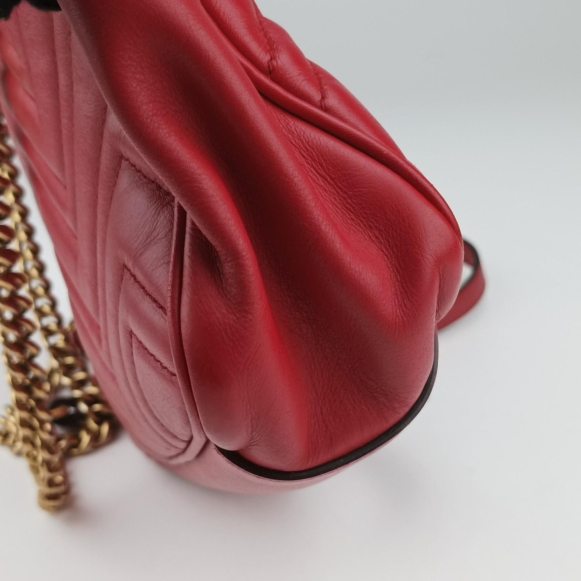 GG Marmont Red Leather 443501 C020372947GGマーモント レッド レザー 443501 C020372947
